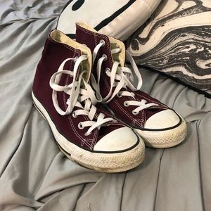 Maroon Converse